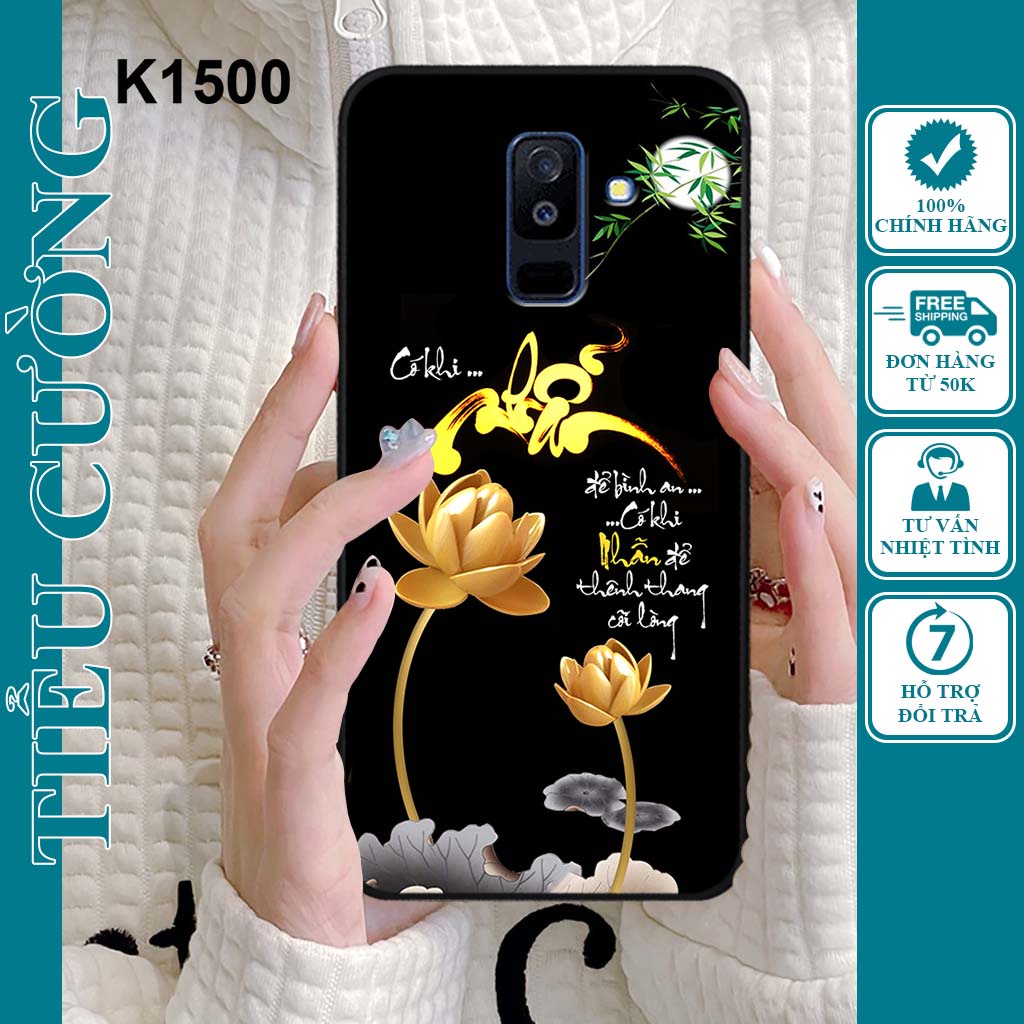 Ốp Samsung J8 in hình thư pháp siêu đẹp, bền và rẻ