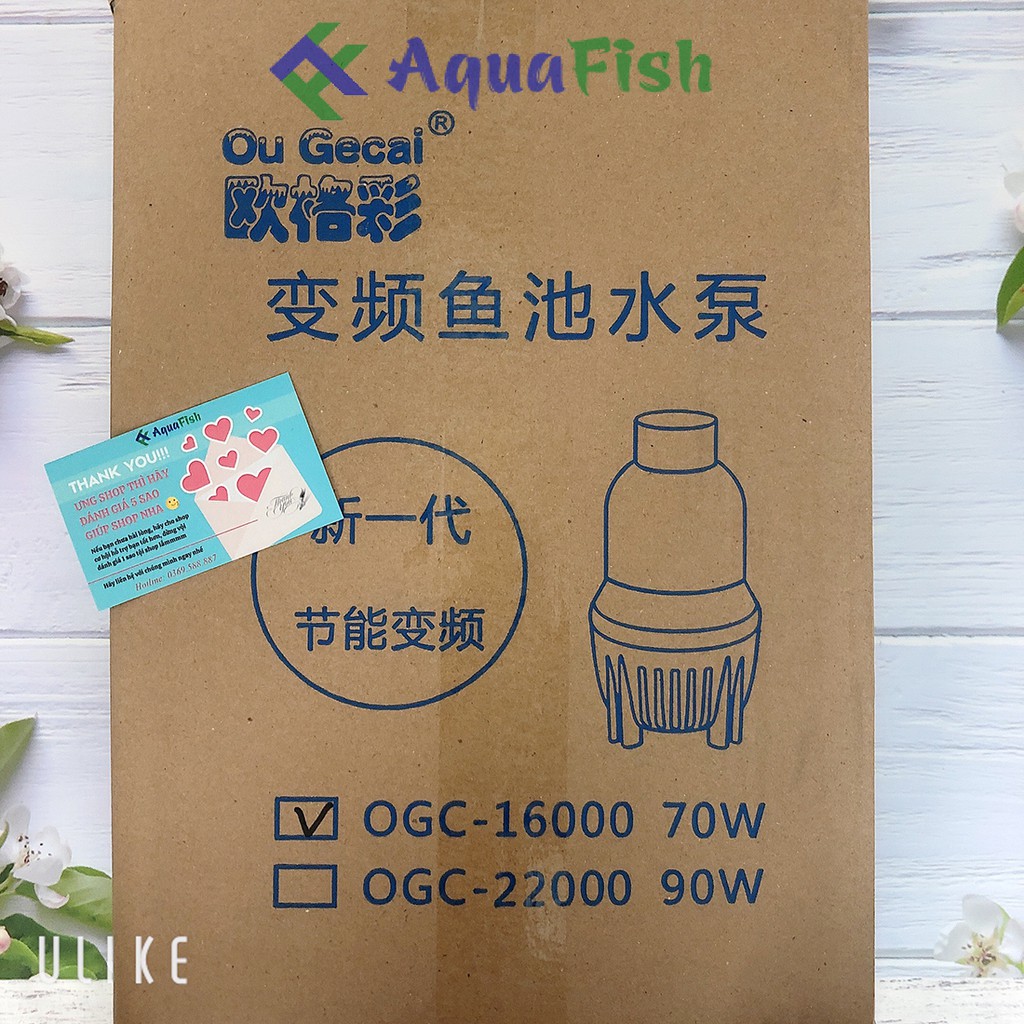 Máy Bơm Chìm Hồ Cá Koi OGC 16000 và OGC 22000