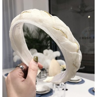 Băng đô cài tóc phối lưới ren - QT391
