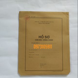 Hồ sơ cán bộ công chức ( 10 bộ)