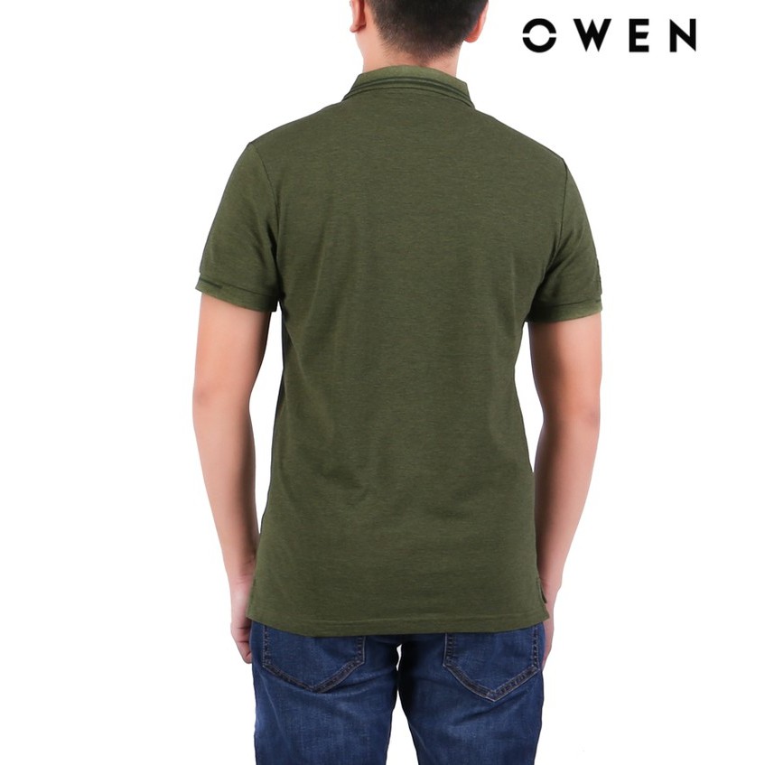 Áo polo ngắn tay Owen Bodyfit màu xanh - APV21847 | BigBuy360 - bigbuy360.vn