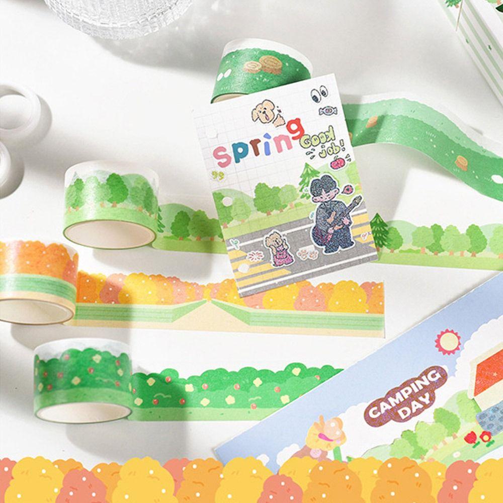 CHOOKEY 4 Cuộn Băng Keo Dán Trang Trí Sổ Tay DIY