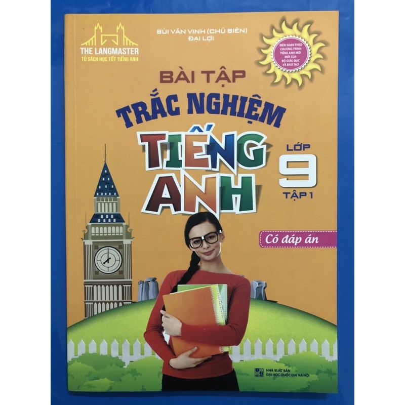 Sách - Bài tập trắc nghiệm tiếng anh lớp 9 (Combo 2 tập)