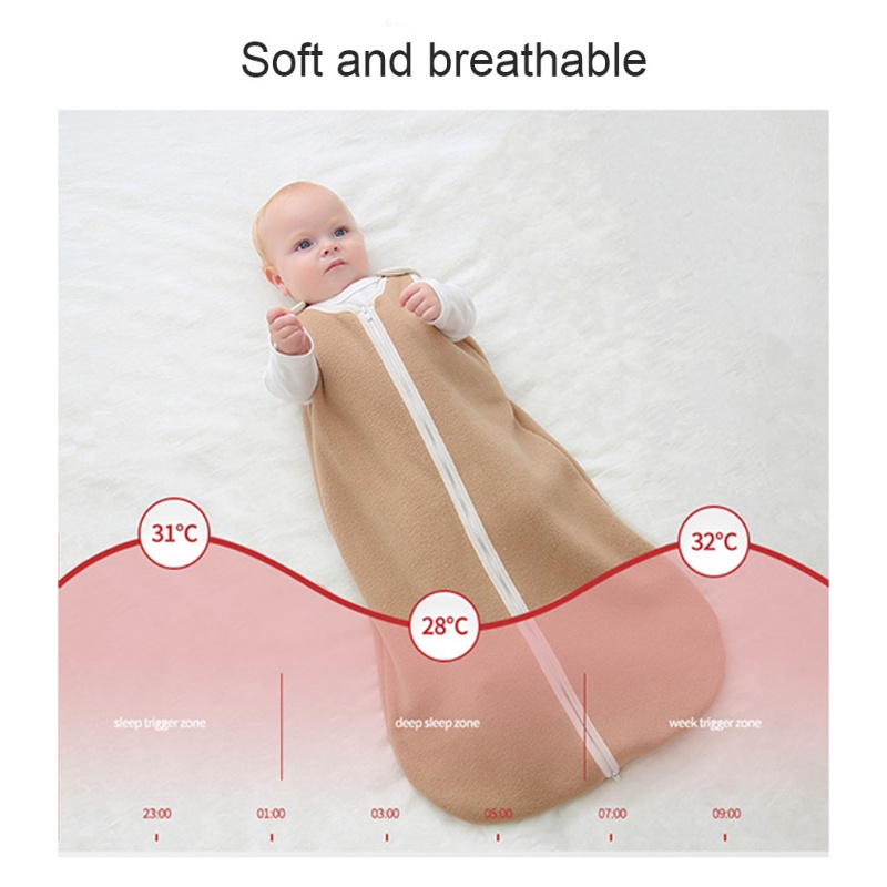 Chăn Quấn Em Bé Bằng Cotton Có Khóa Kéo Tiện Dụng