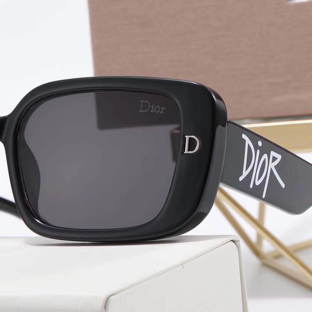 DIOR Kính Mát Hình Chữ Nhật Chống Tia uv400 Phong Cách Cổ Điển Sang Trọng Dành Cho Nam Nữ