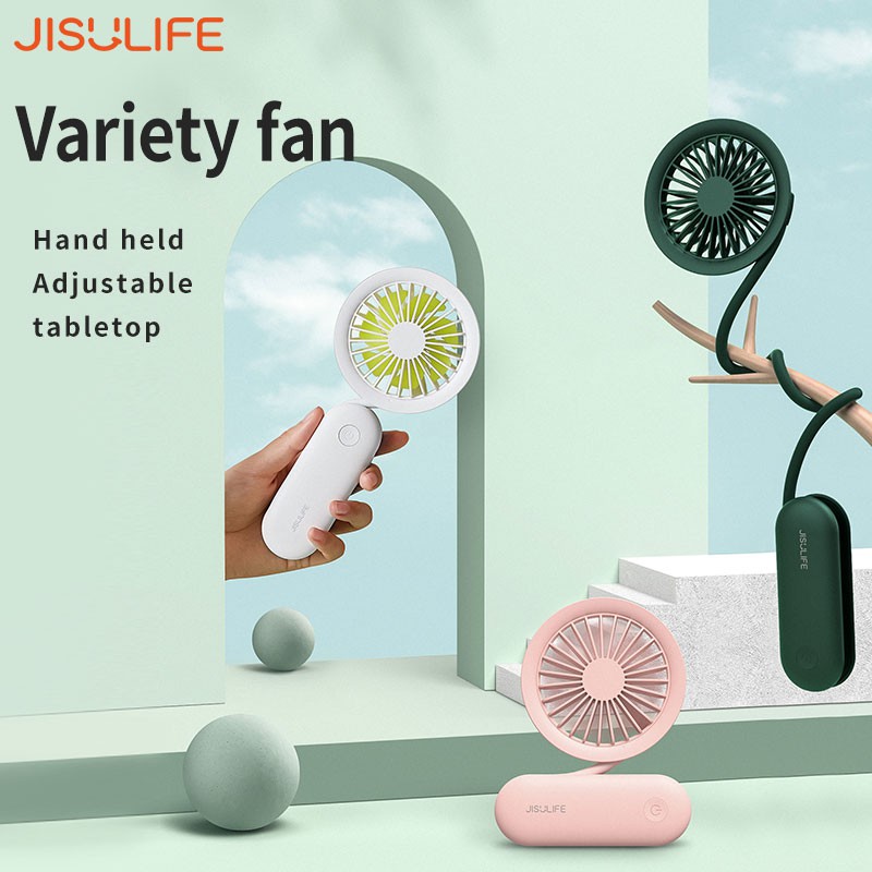Quạt Jisulife Mini Cầm Tay/Đeo Cổ Sạc Usb Tiện Lợi Chất Lượng Cao | BigBuy360 - bigbuy360.vn