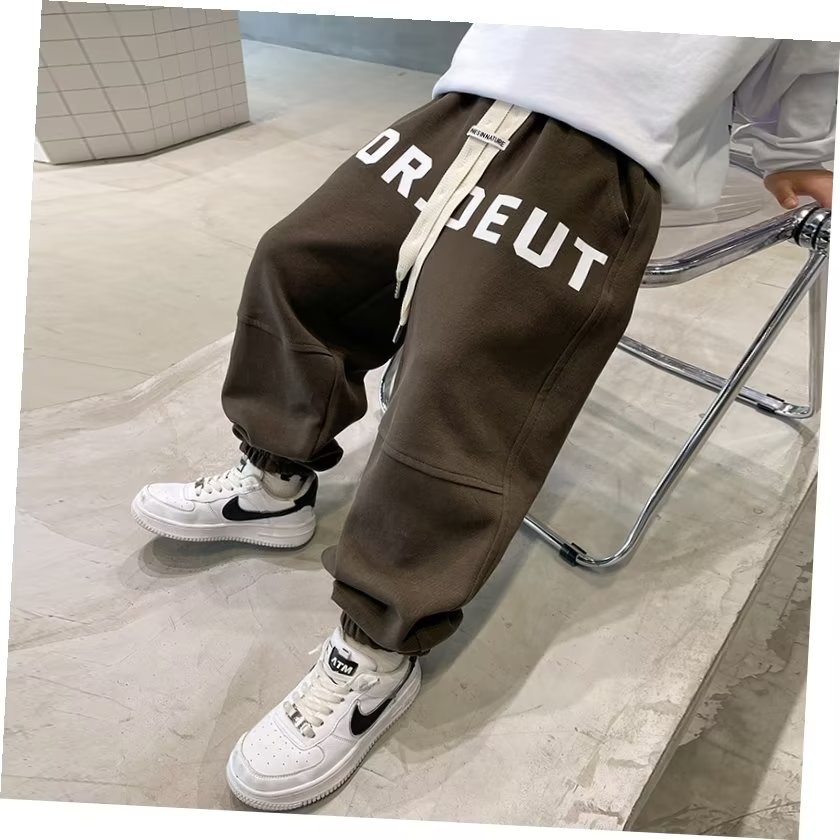 Quần Dài Dáng Rộng Thiết Kế Mới Đơn Giản Thời Trang Mùa Thu Đông Dành Cho Bé Trai