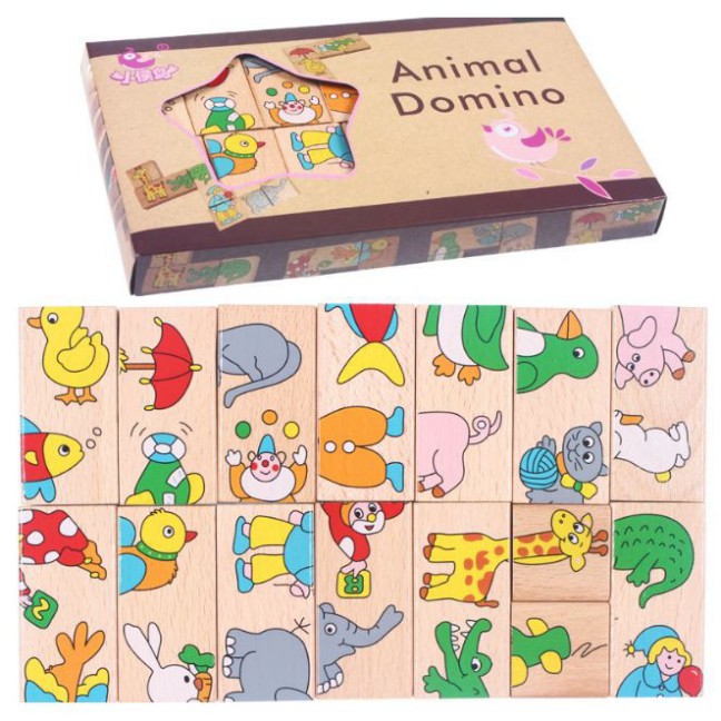 BỘ DOMINO ANIMAL - NỐI ĐUÔI CON VẬT (1184DDV)