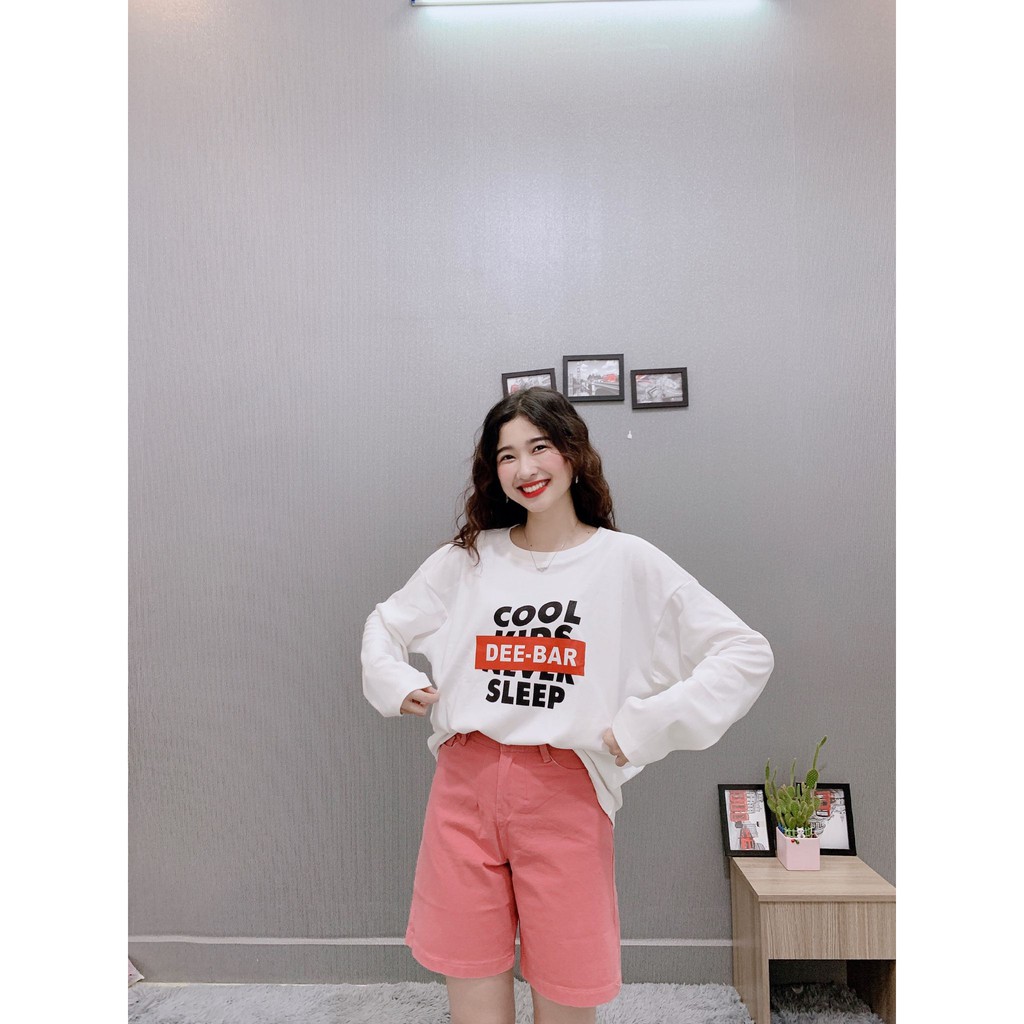 Quần Short Kaki Lửng Ulzzang Quần đùi denim ngố Ống rộng cạp cao Dáng Hàn Quốc (có bigsize)