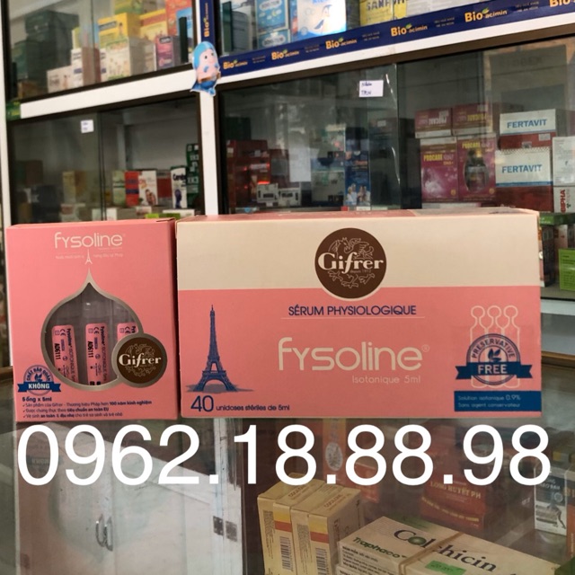 [Hàng công ty Sohaco] Fysoline nước muối pháp