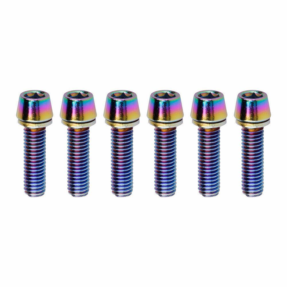 SHOUKEY Set 6 Bu Lông Ốc Vít Bằng Thép Không Gỉ Cho Xe Đạp Leo Núi