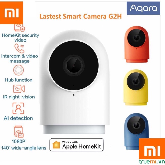 Camera Aqara G2H (Gateway version) - HD 1080p, IR ghi hình đêm, tương thích Apple HomeKit, Mihome và thay thế Aqara Hub