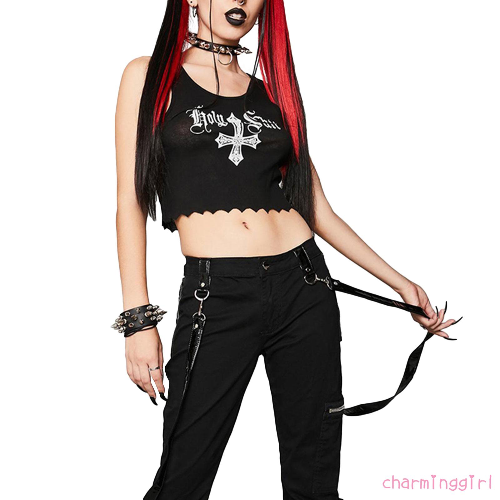 Áo croptop không tay họa tiết in thời trang cho nữ | BigBuy360 - bigbuy360.vn