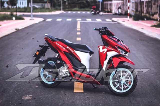 Tem Vario mẫu Movistar Rời - dán xe đỏ