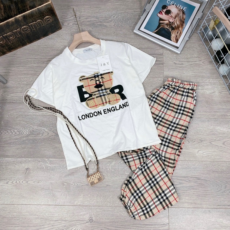 SÉT BỘ THỂ THAO QUẦN KẺ B.BR