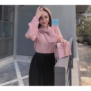 CHÂN VÁY CÔNG SỞ| CHÂN VÁY XÒE| CHÂN VÁY ĐEN PHỐI ÁO SIÊU SANG| CHÂN VÁY XÒE