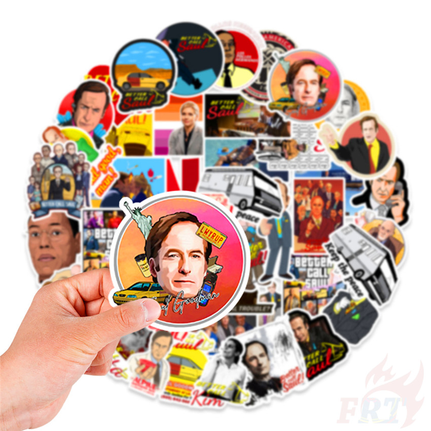 Set 50 miếng dán chống thấm nước thời trang phong cách Better Call Saul Series 03 DIY