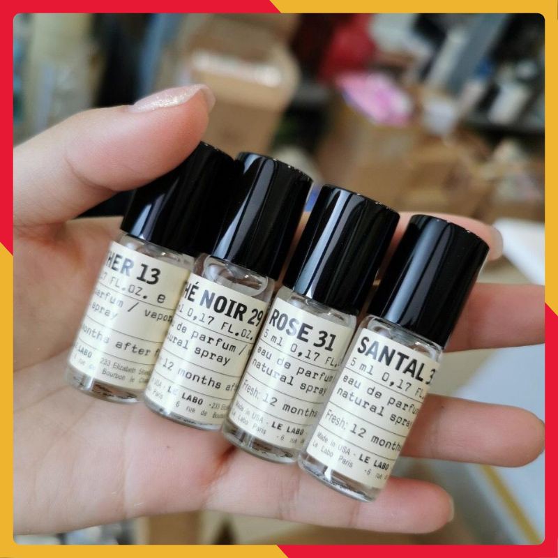 Set Nước Hoa mini 4 chai Le Labo 5ml La Lebo 13, 22, 29, 33 Cực Sang
