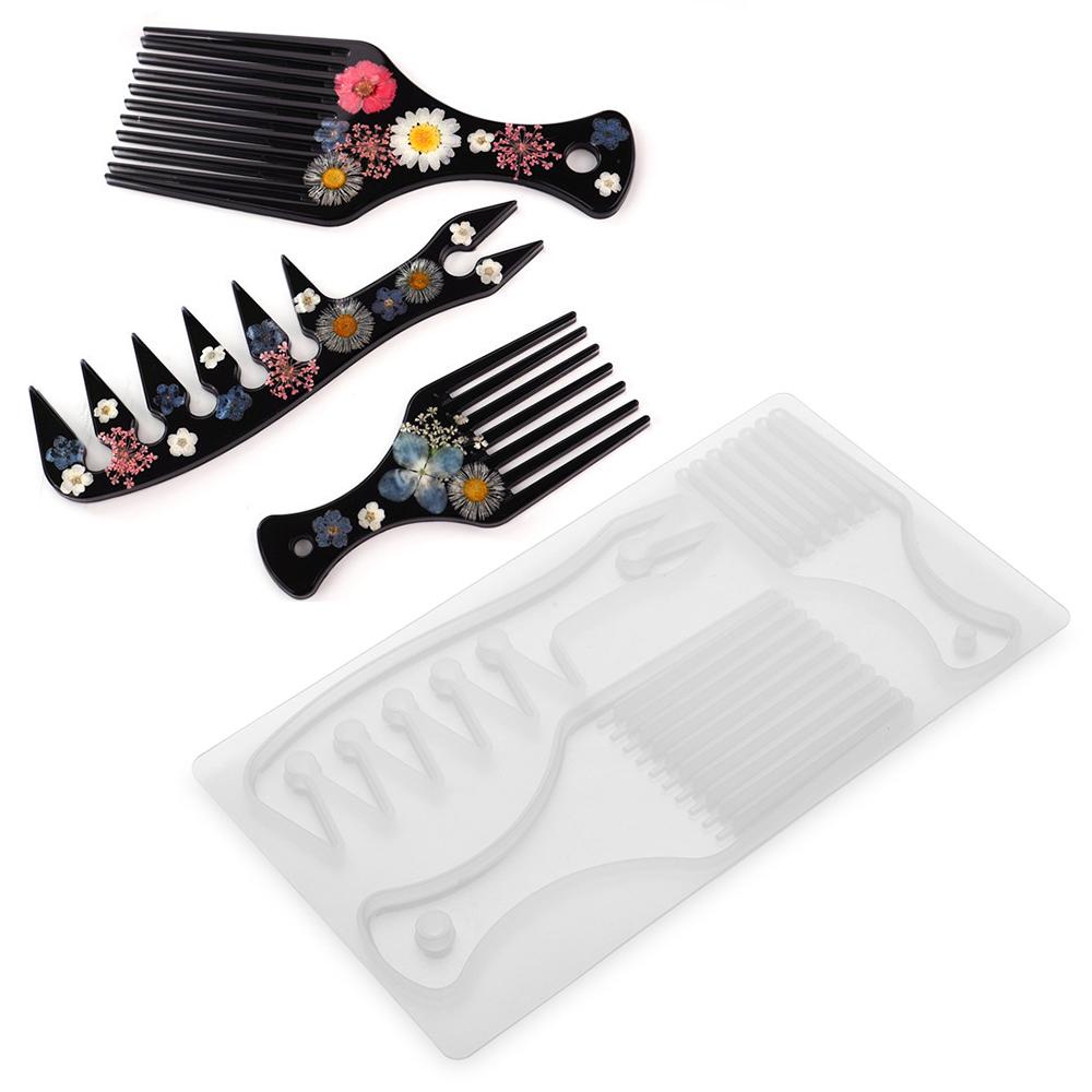 GOGOUP Khuôn Silicone Làm Lược Chải Tóc Hình Lược Châu Phi