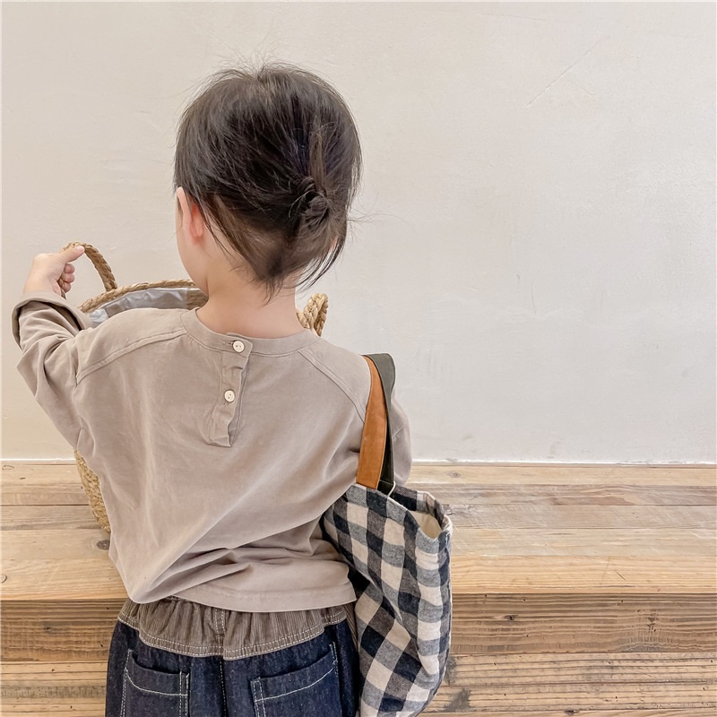 [Ảnh thật] áo thun tay dài hàn quốc dành cho bé gái và bé trai từ 1 tuổi đến hơn 5 tuổi