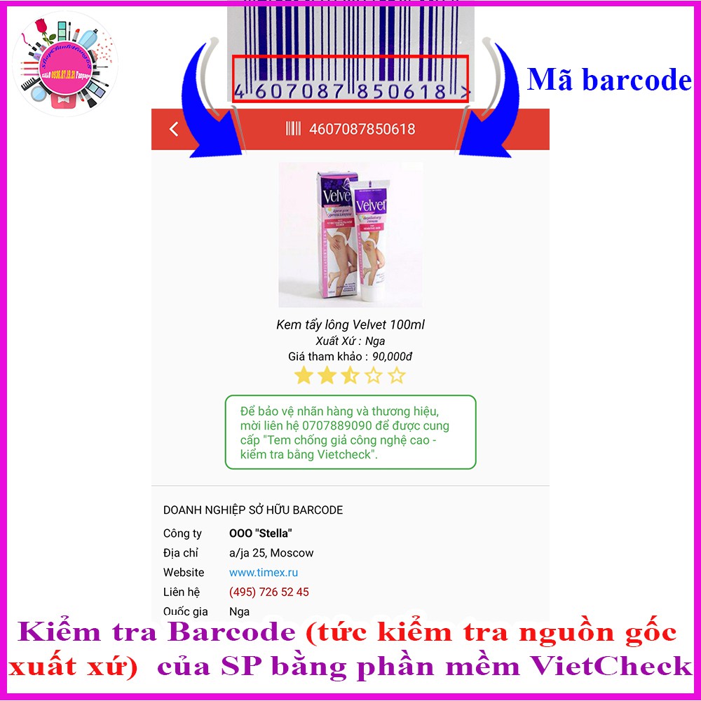KEM TẨY LÔNG VELVET DEPILATORY NGA | BigBuy360 - bigbuy360.vn
