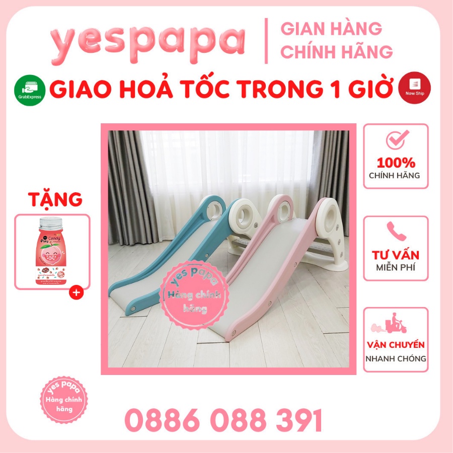 Cầu trượt heo Cayabe Holla Pig cho bé màu xanh dương/ hồng