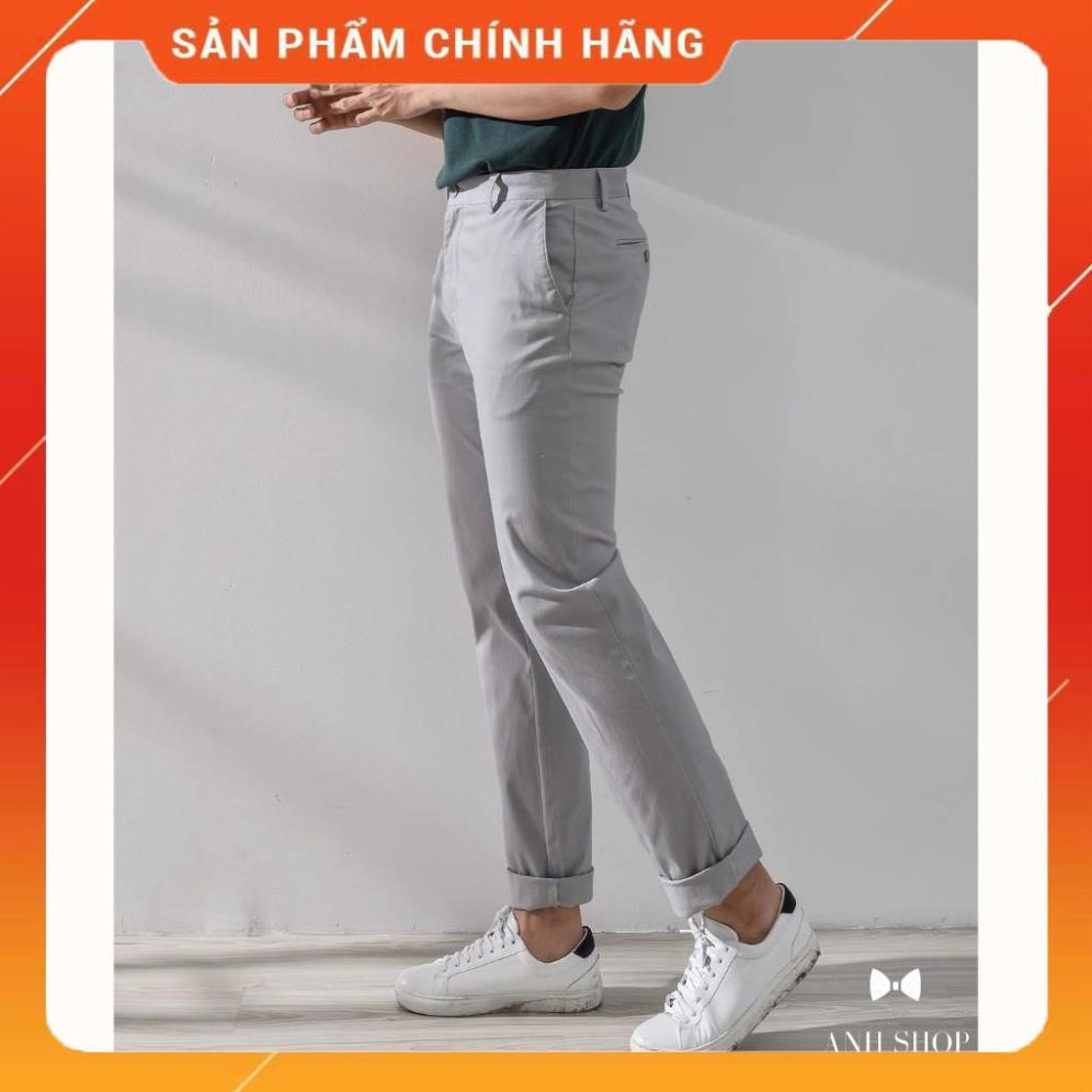 Quần kaki nam Nano vải co giãn dáng slimfit trẻ trung, năng động