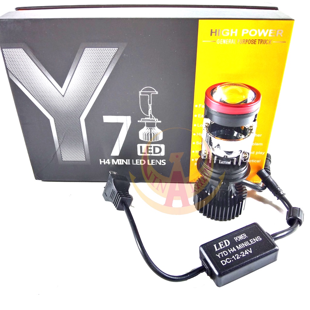 Siêu phẩm led bi cầu mini Y7D công xuất 55w mặt cắt laze không gây chói cho người đối diện chân h4