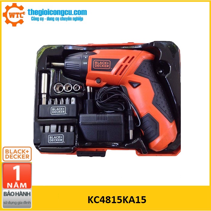 Máy vặn vít 4.8V Black&Decker KC4815KA15