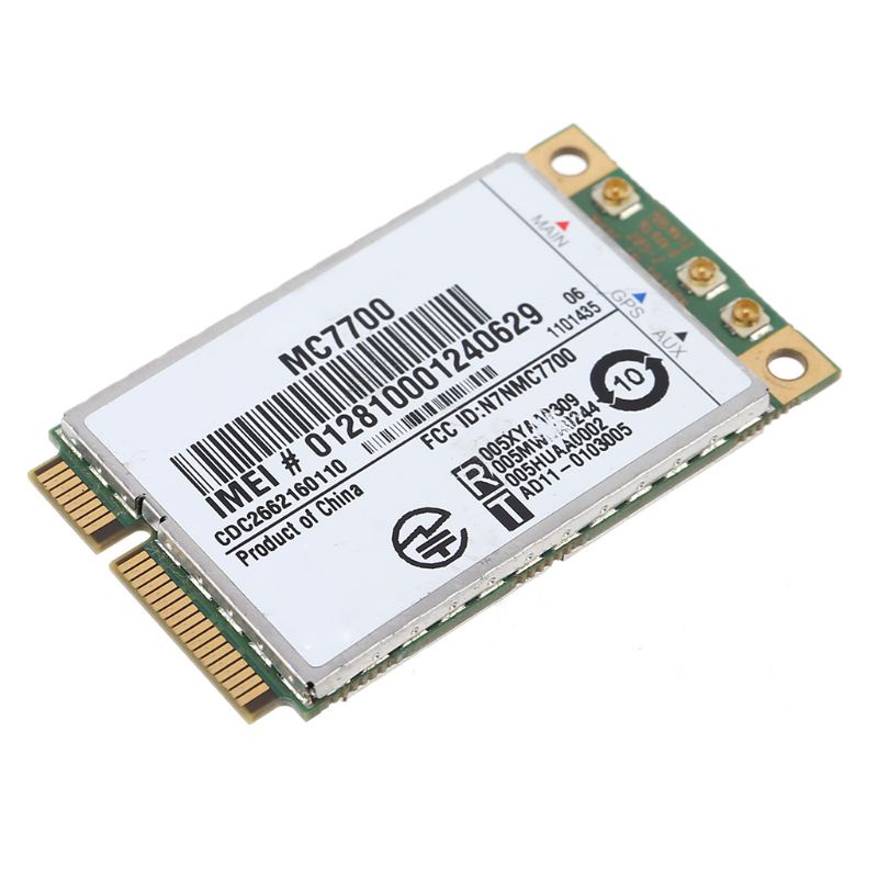 Thẻ Chuyển Đổi PCI-E 3G / 4G WWAN GPS Module MC7700 PCI Không Dây Cho Laptop