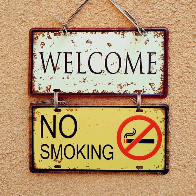 TRANH THIẾC TREO WELCOME & NO SMOKING