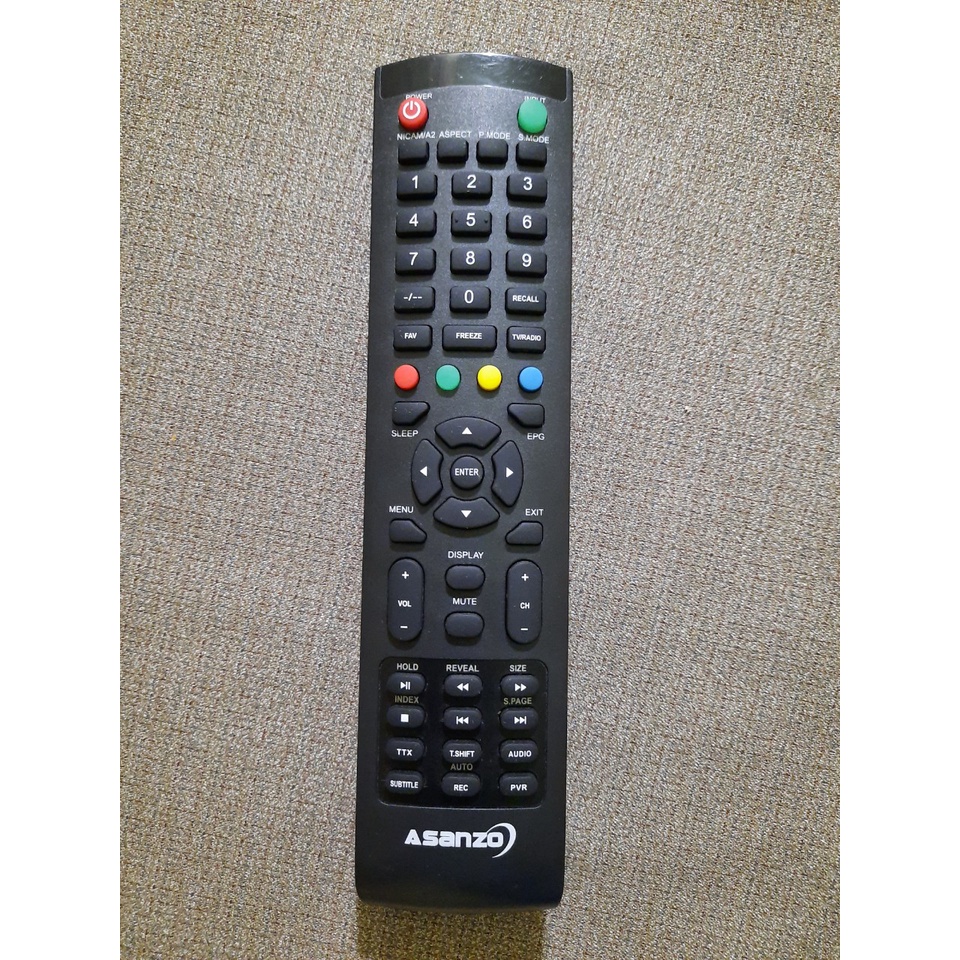 Remote Điều khiển TV Asanzo - Hàng mới chính hãng 100% Tặng kèm Pin!!!