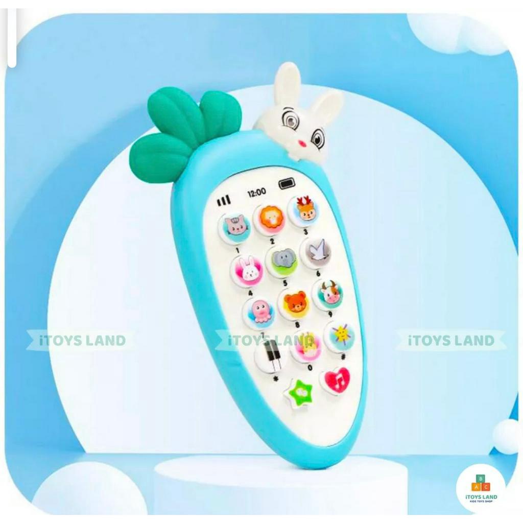 Đồ Chơi Điện Thoại Thông Minh Hình Con Thỏ Carot.