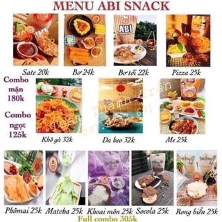 Combo 25 bánh tráng Abi đủ loại