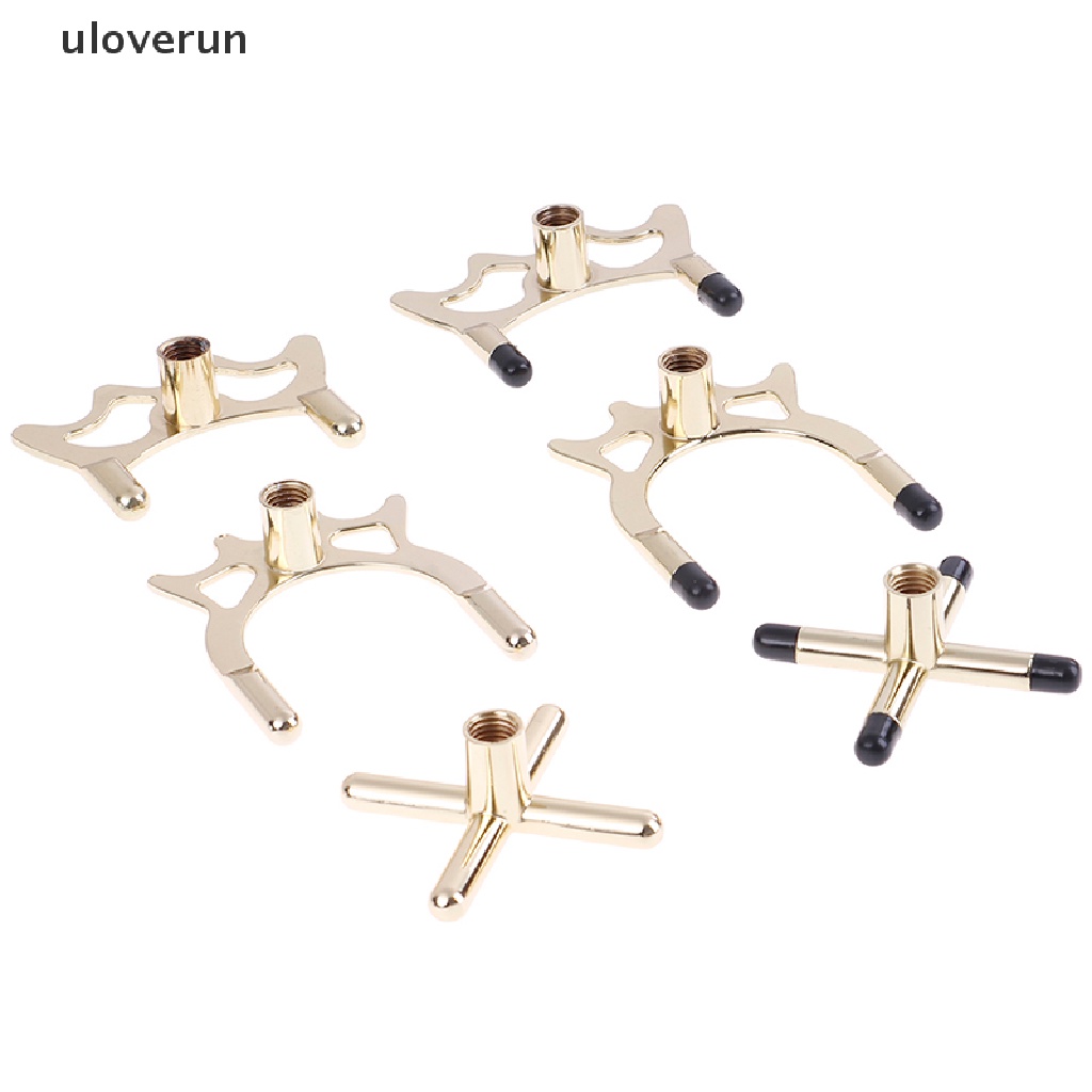 uloverun Copper Stick Frame Billiards Snooker Pool Cue Rest Bridge Head Holder Accessory  vn