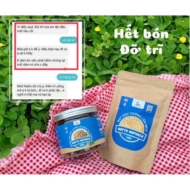 Bột Đậu Tương Lên Men Hữu Cơ Natto Không biến đổi Gen, bổ sung lợi khuẩn Probiotic, đạm thực vật