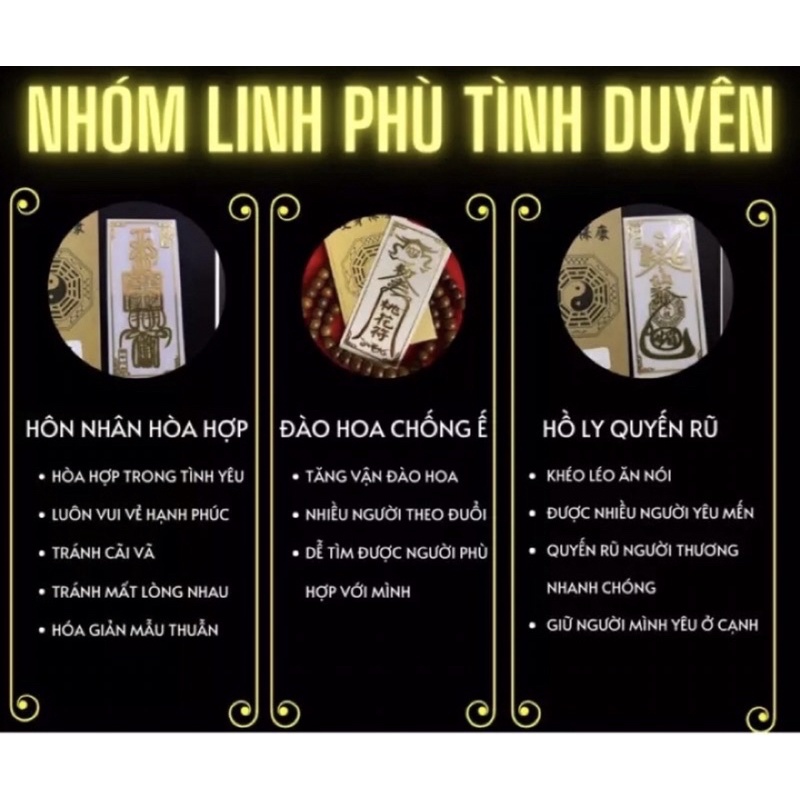 Miếng dán điện thoại linh phù ,tài lộc,may mắn