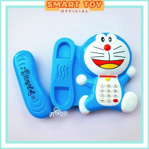 Đồ chơi đàn ghita, điện thoại bàn hình Doreamon dùng pin phát nhạc vui nhộn cho bé