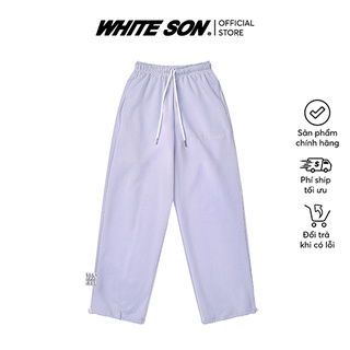 Sweatpants "logo ss21" purple rose