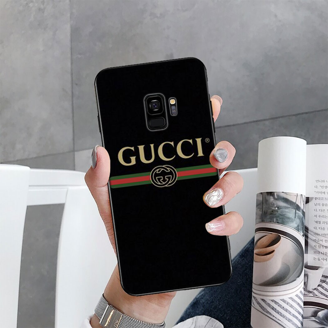 Ốp Lưng Silicone Mềm In Logo Gucci Cho Samsung S7 Edge / S8 / S9 / S10 Plus / S10E / Note 8