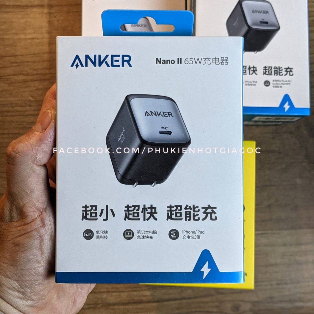Củ sạc Anker Nano II 65W GaN II-A2663/A2665 30W/Nano II 45W GaN II A2664/IPPokemon USB-C to A8632