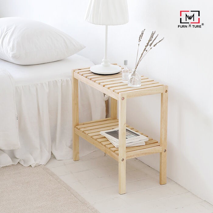 Kệ dép trang trí đa năng size 50x26x50 cm gỗ thông nhập khẩu MW FURNITURE