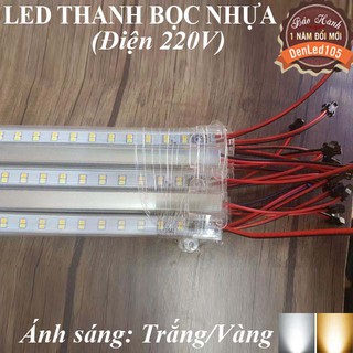 ĐÈN LED THANH BỌC NHỰA 0.5M/1M. ĐIỆN 220V