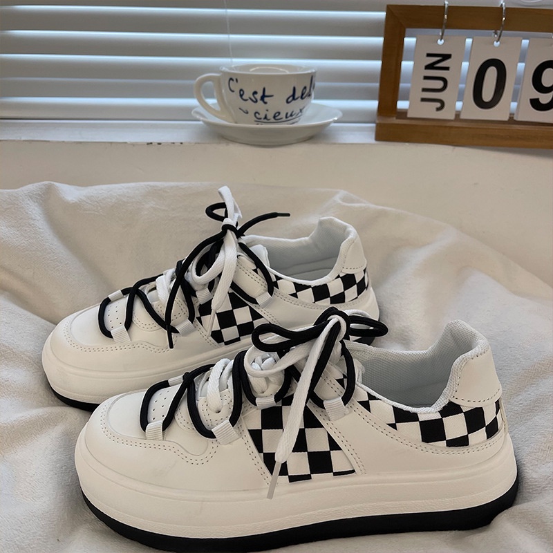 Giày thể thao đế cao, sneaker nữ classic, giày nữ