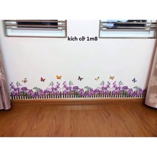 Decal dân tường chân tường mới