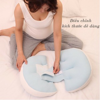 Gối Bầu Cánh Tiên Cao Cấp Nâng Đỡ Bụng Hỗ Trợ Giảm Đau Lưng Cho Mẹ Bầu