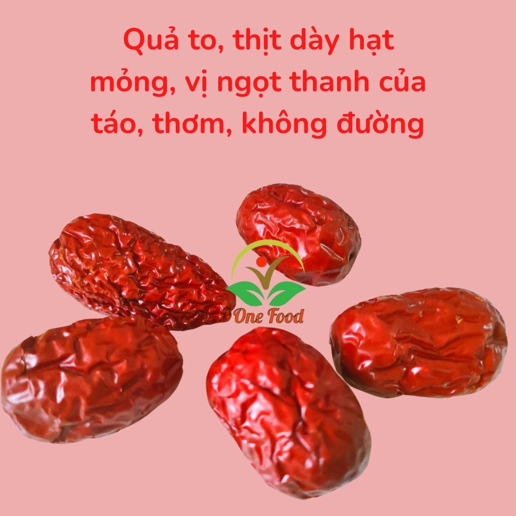 Táo Đỏ Thượng Hạng - TÁO TÀU sấy dẻo không đường - Dưỡng huyết, dưỡng nhan, an thần - Đồ Ăn Vặt - OneFood68