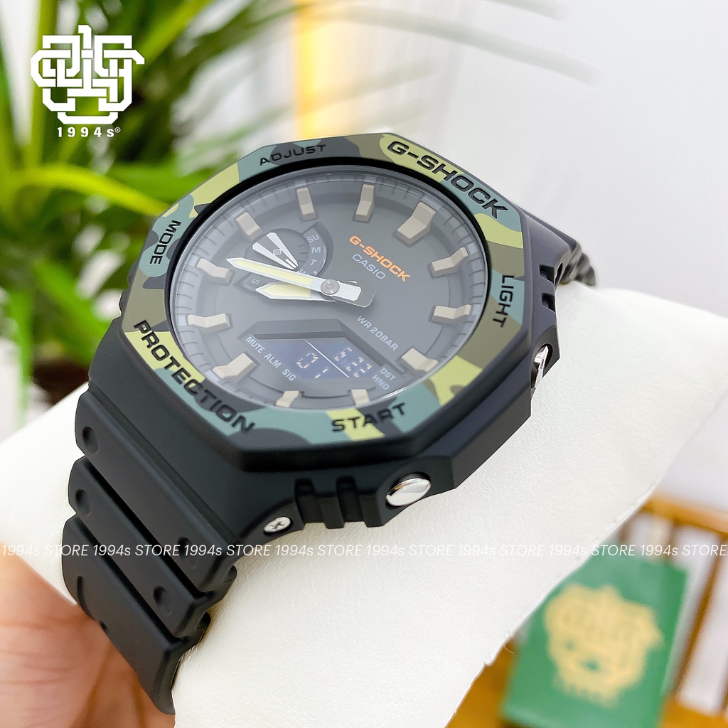 Đồng hồ nam Casio G-Shock GA-2100SU-1A chống va đập, chống nước 200m, hàng chính hãng
