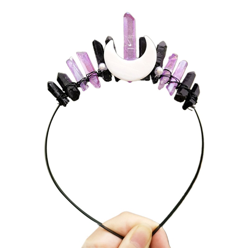 Flgo Vương Miện Cài Tóc Đính Pha Lê Màu Sắc Tương Phản Dành Cho Cô Dâu