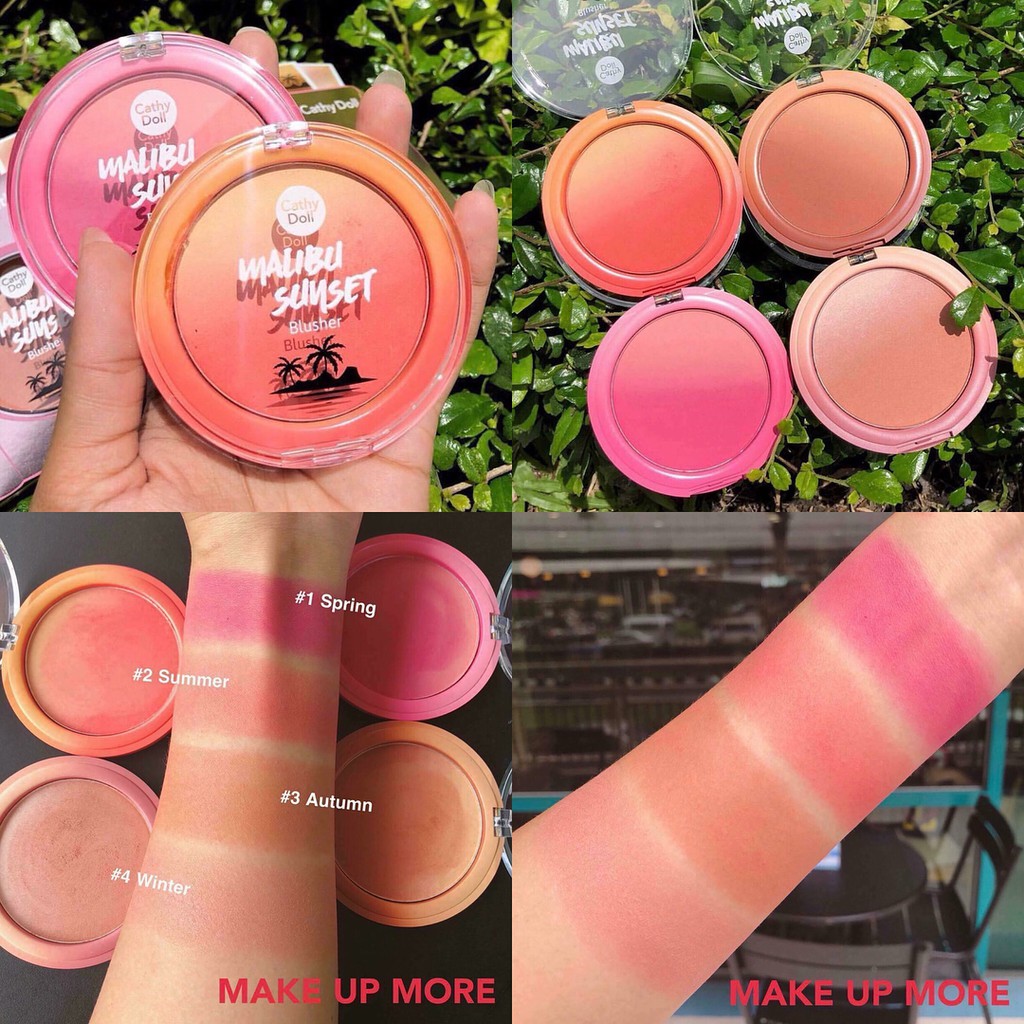 PHẤN MÁ HỒNG CATHY DOLL MALIBU SUNSET BLUSHER 7G CHÍNH HÃNG - 3383